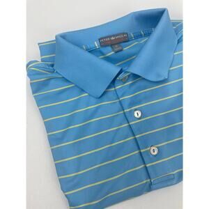 Peter Miller Summer Comfort Men’s M Blue/Yellow Strip Short Sleeve